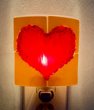 Load image into Gallery viewer, Jameson Glass Design Nightlight Series: Heart