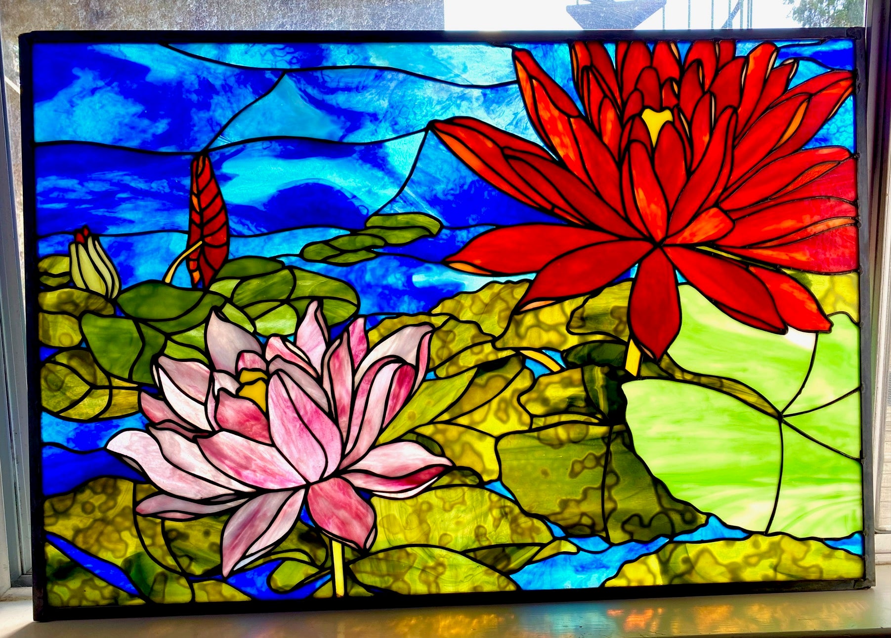 Waterlilies window – Jameson Glass Studios