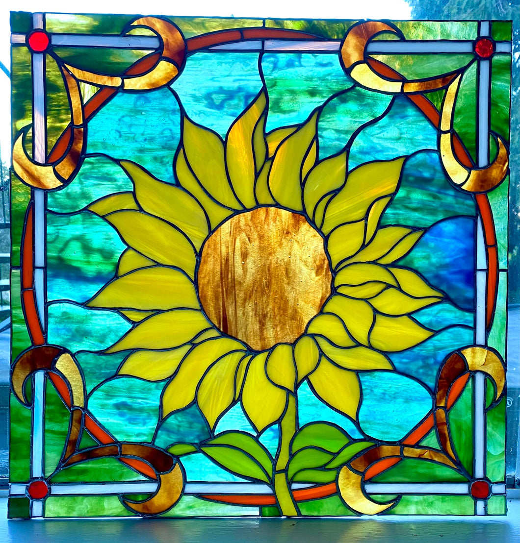 Sunfower Window Panel